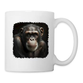 Schimpansen sind unsere nächsten Verwandten - Tasse - Weiß - Rechts