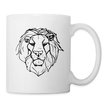 Sketch Lion's Head Gift - Mug - white - Right