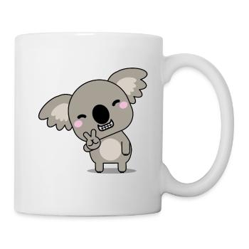 Joyeux koala ours koala - Mug blanc - blanc - Droite