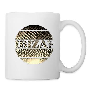 Ibiza Logo in Gold - Tasse - Weiß - Rechts