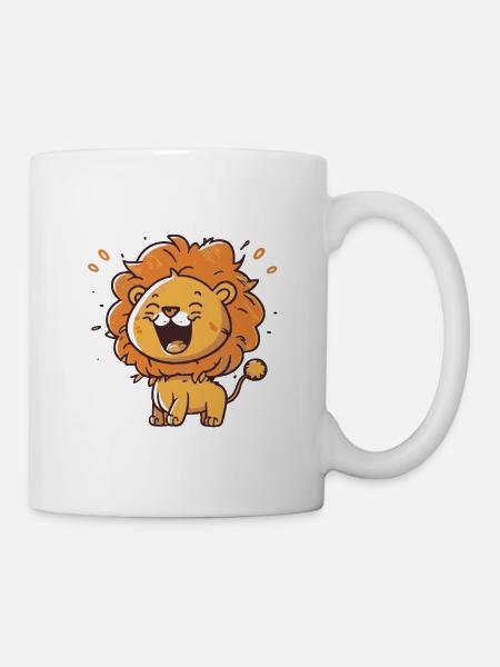 kleiner Löwe - Tasse - Weiß