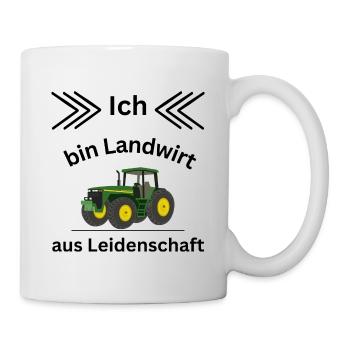 Ich bin Landwirt aus Leidenschaft - Tasse - Weiß - Rechts