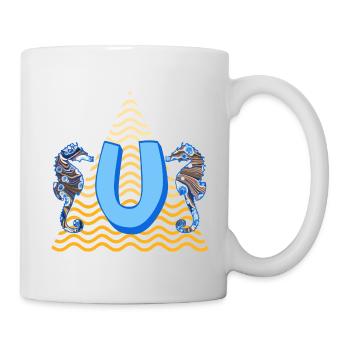 Hippocampe E 262 U - Mug blanc - blanc - Droite