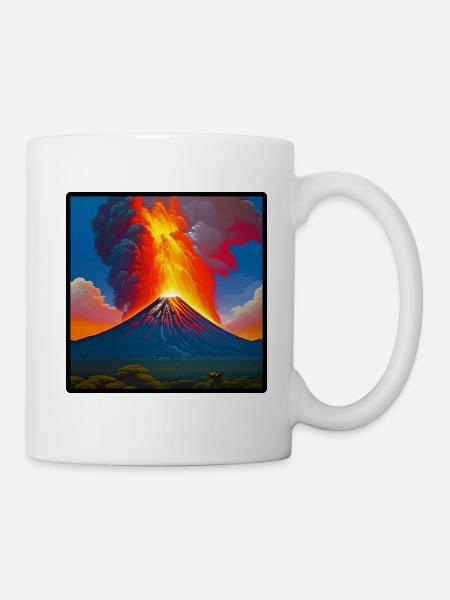 Volcano - Mug blanc - blanc