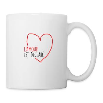 l amour est déclaré - Mug blanc - blanc - Droite