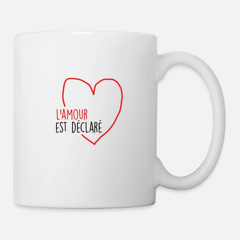 l amour est déclaré - Mug blanc - blanc
