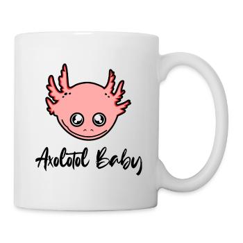 Niedliches Axolotl Baby - Axolotl Smile - Tasse - Weiß - Rechts