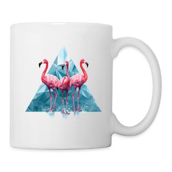 Flamingo Polygon - Mug - white - Right