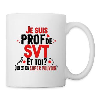 Prof Professeur SVT Sciences Vie Terre Métier - Mug blanc - blanc - Droite