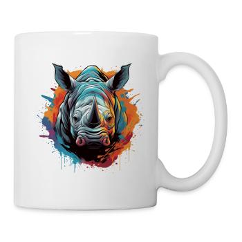 Party Rhinoceros - Mug - white - Right