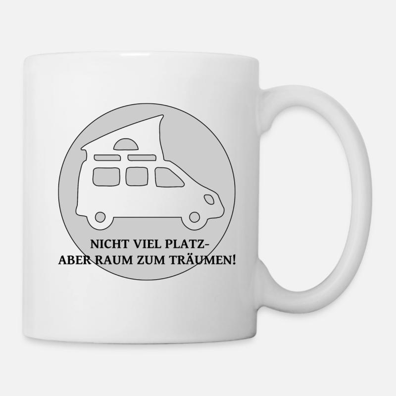 Campingbus mit Spruch - Tasse - Weiß
