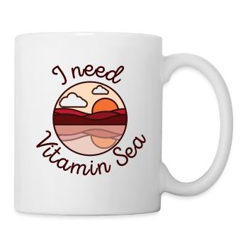 I need Vitamin Sea - Ich brauche Vitamin See - Mug - white - Right