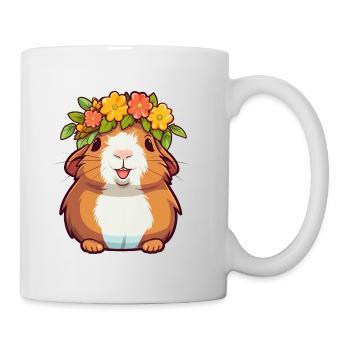 Meerschweinchen - Tasse - Weiß - Rechts
