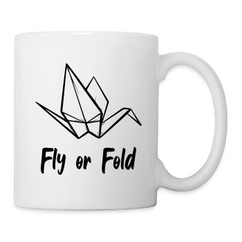 Origami Fly Or Fold - Mug - white - Right