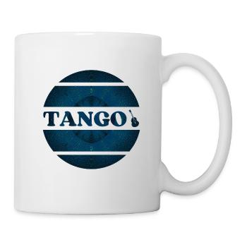 Blue tango design for tango dancers - Mug - white - Right