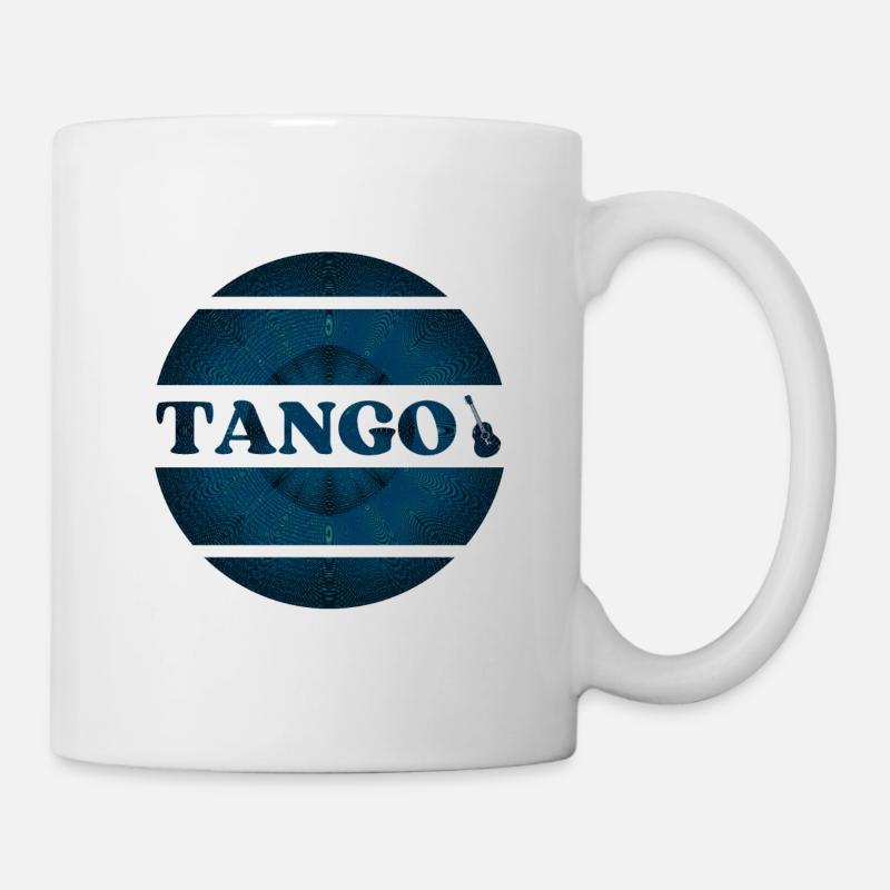 Blue tango design for tango dancers - Mug - white