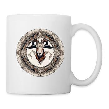 Widder - Tasse - Weiß - Rechts