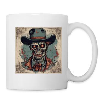 Zombie Cowboy - Tasse - Weiß - Rechts