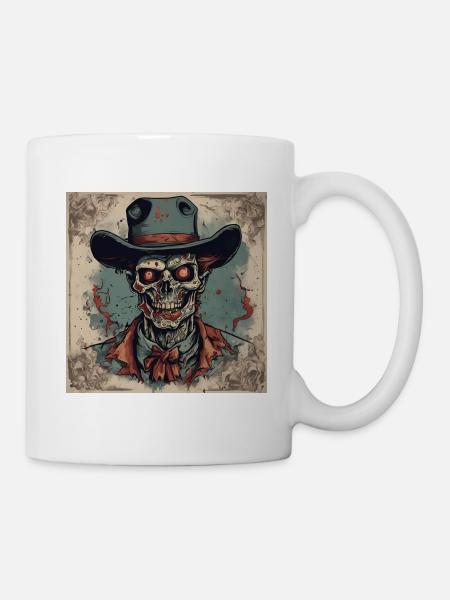 Zombie Cowboy - Tasse - Weiß