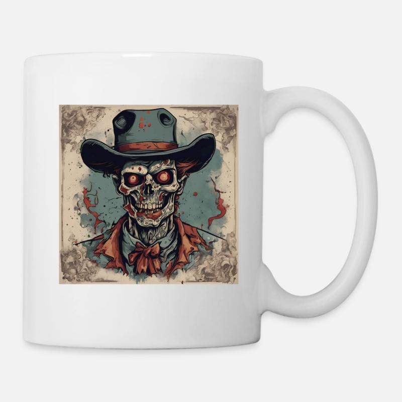 Zombie Cowboy - Tasse - Weiß