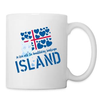 Island Polarfuchs Iceland - Tasse - Weiß - Rechts