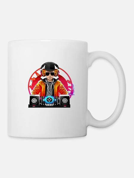 Turn Up the Volume!: Characters of Electron Music - Mug - white