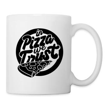In Pizza We Trust - Tasse - Weiß - Rechts
