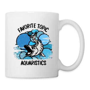 Aquarium Aquarists Fish Ornamental fish Aquaristics - Mug - white - Right