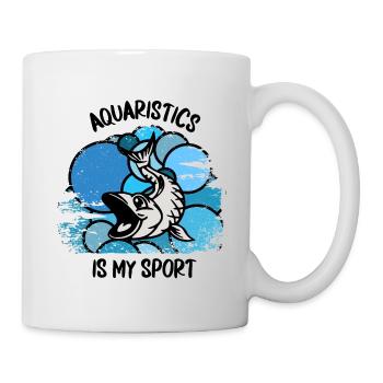 Aquarium Aquarists Fish Ornamental fish Aquaristics - Mug - white - Right