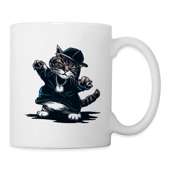 Cat Die Rap-Künstlerin - Tasse - Weiß - Rechts