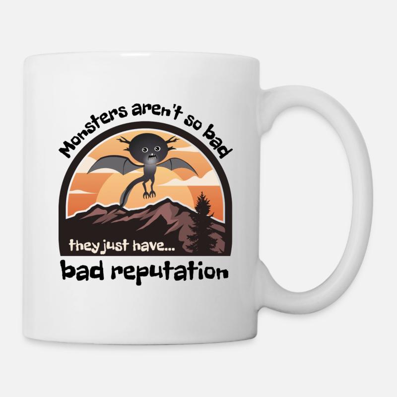 Monsters schlechter Ruf - Tasse - Weiß