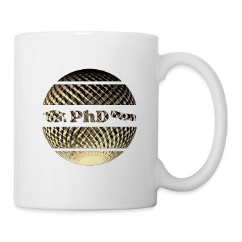 PhD - Doktorandenfeier - Tasse - Weiß - Rechts