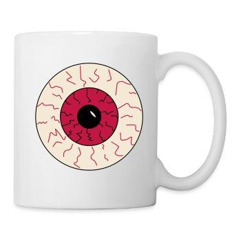 Halloween bloodshot eye - Mug - white - Right