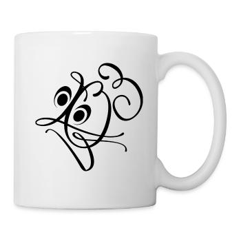 Love - Noir - Mug blanc - blanc - Droite