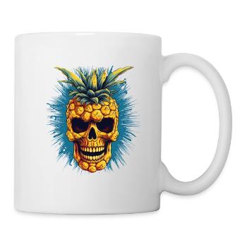 Horror Skull Pineapple - Happy Halloween - Mug - white - Right