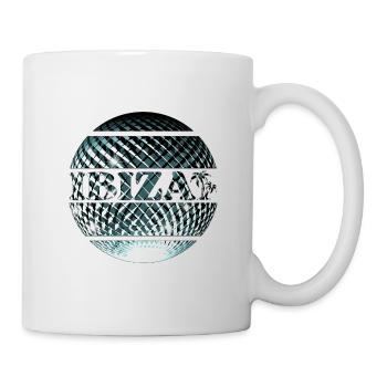 Ibiza Elegant Platinum Blue Disco Ball - Mug blanc - blanc - Droite