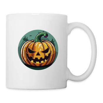 Grinning Jack o' Lantern Pumpkin - Mug - white - Right