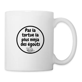 Pas la tortue la plus ninja des égouts - Mug blanc - blanc - Droite