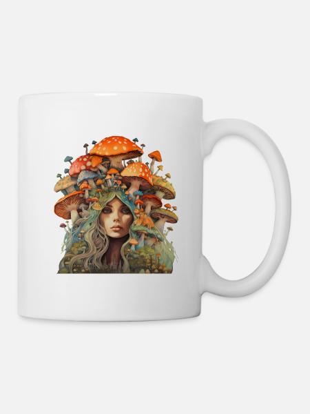 Mutter der Fliegenpilze - Mutter Erde - Tasse - Weiß