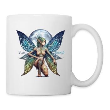 Moon Butterfly Fairy von FairyBreizh - Tasse - Weiß - Rechts