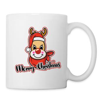 Frohe Weihnachten - Tasse - Weiß - Rechts