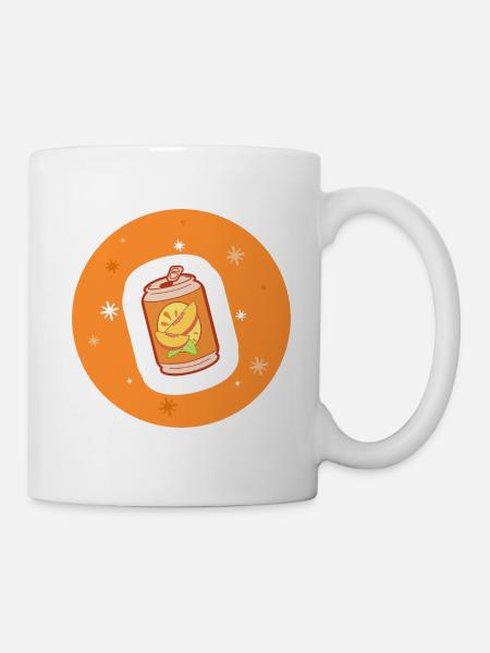 Thé glacé à la pêche - Mug blanc - blanc