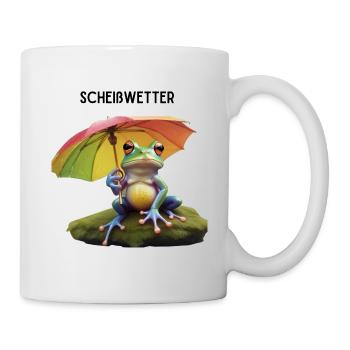 Scheißwetter - Tasse - Weiß - Rechts