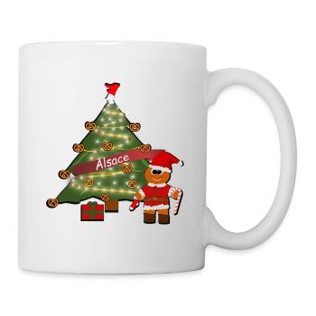 Elsässer Weihnachtsbaum - Tasse - Weiß - Rechts