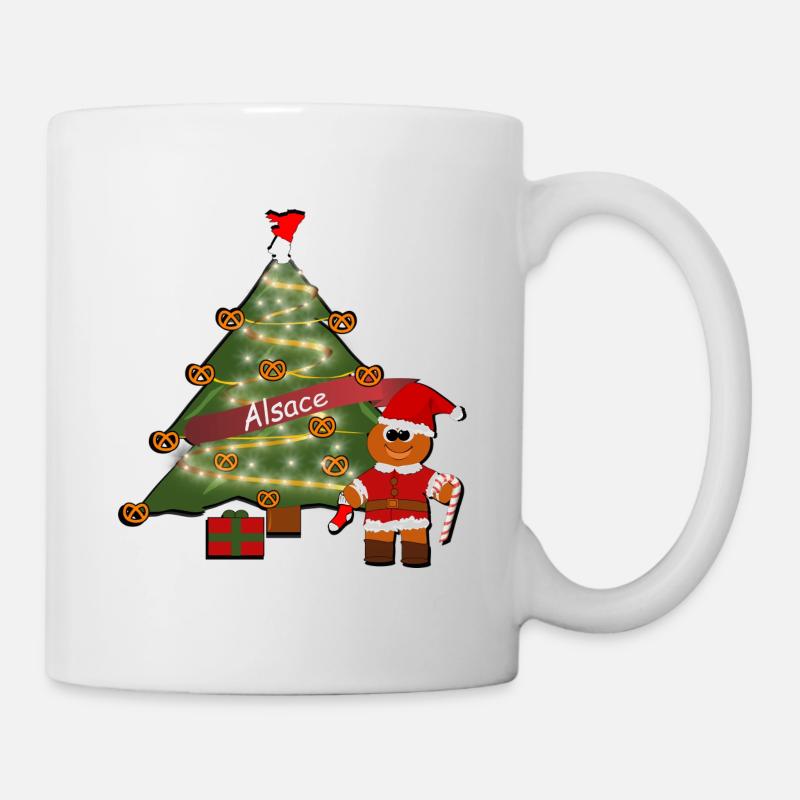 T-shirt Accessoire : Sapin Alsace Noel - Mug blanc - blanc