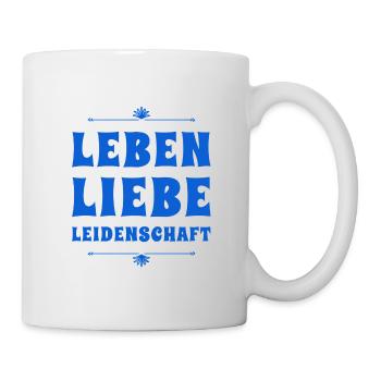 ich will ein leidenschaftliches Leben leben - Tasse - Weiß - Rechts