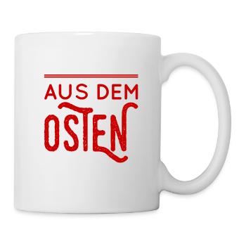 aus dem Osten - Tasse - Weiß - Rechts