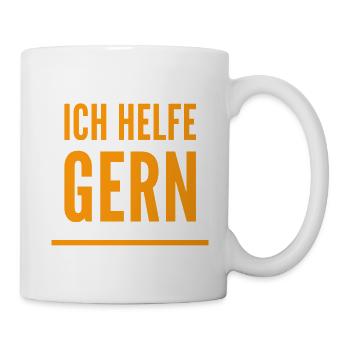 helfen ist meine Leidenschaft - Tasse - Weiß - Rechts