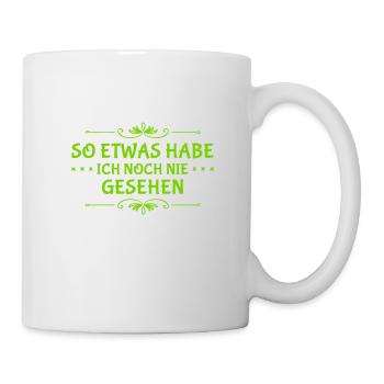 ich entdecke Neues - Tasse - Weiß - Rechts