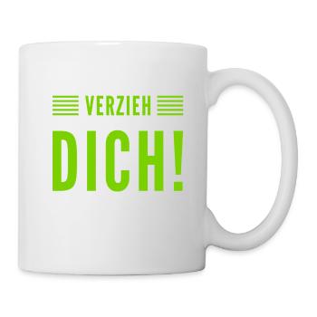 geh weg - Tasse - Weiß - Rechts